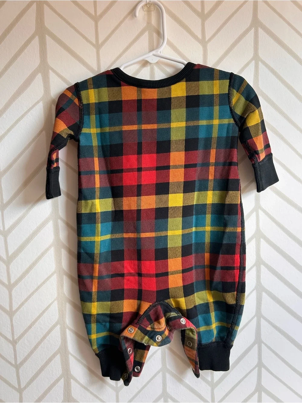 *Hanna Andersson* Plaid One-Piece Bodysuit
